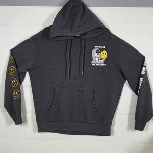 No More Mr. Nice Guy Charcoal Graphic Arsenic Gray Hoodie